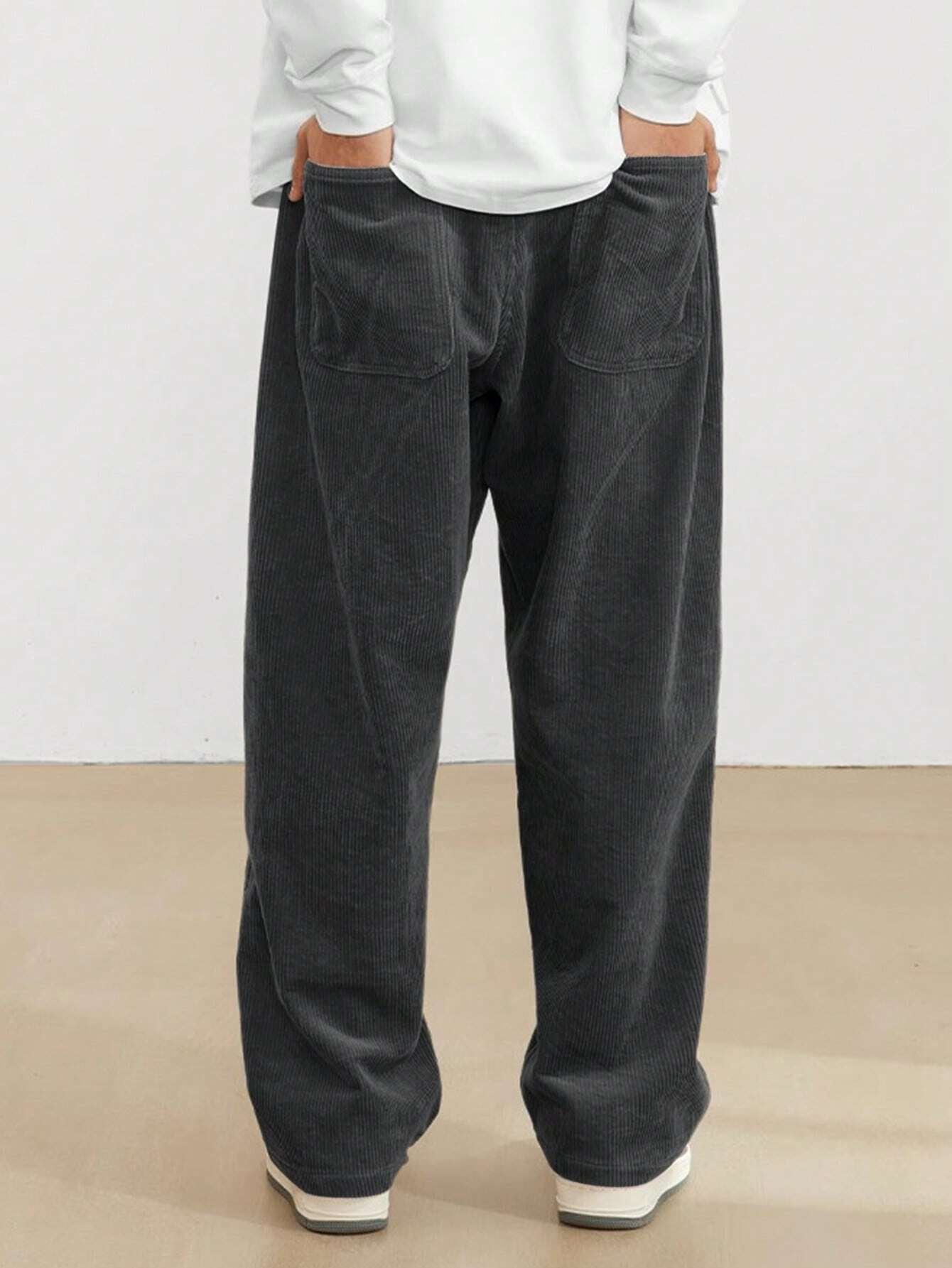 Manfinity Hypemode Manfinity Streetrush Men'S Solid Color Casual Everyday Trousers Mens Streetwear Pants Streetwear Pants Streetwear Men Pants Streetwear Sweatpants Men S Street Wear Pants,Boy Friend Gifts,Streetwear Men